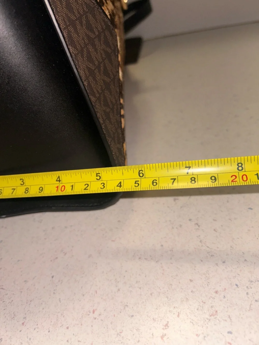 Michael Kors Animal-Print Satchel in Black and Brown - Picture 7 of 13